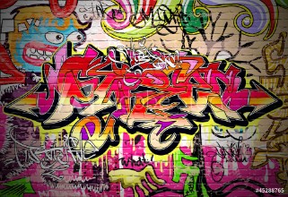Immagine di Graffiti Art Vector Background